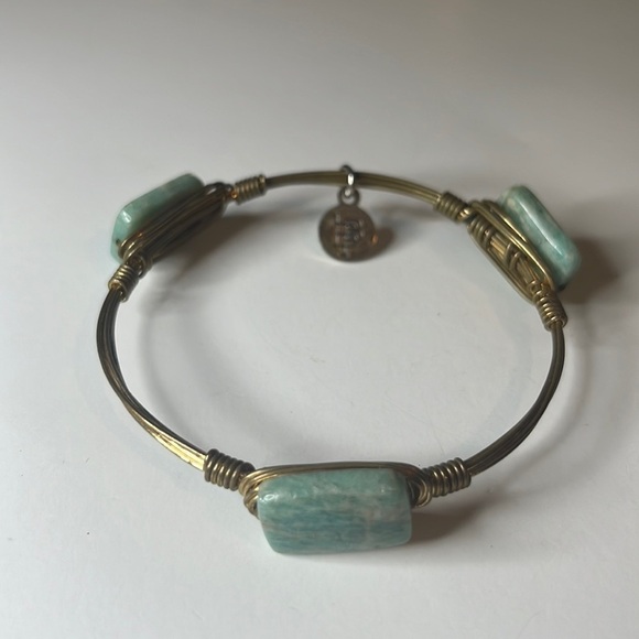 BOURBON and Bowties Aqua Bangle - Picture 2 of 10